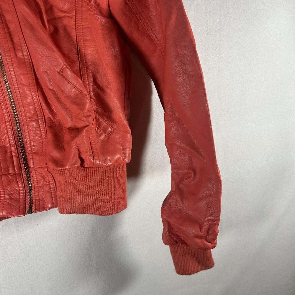 Charlotte Russe Coat Rustic Orange Jacket Lined Women Large Peacoat - Picture 3 of 15